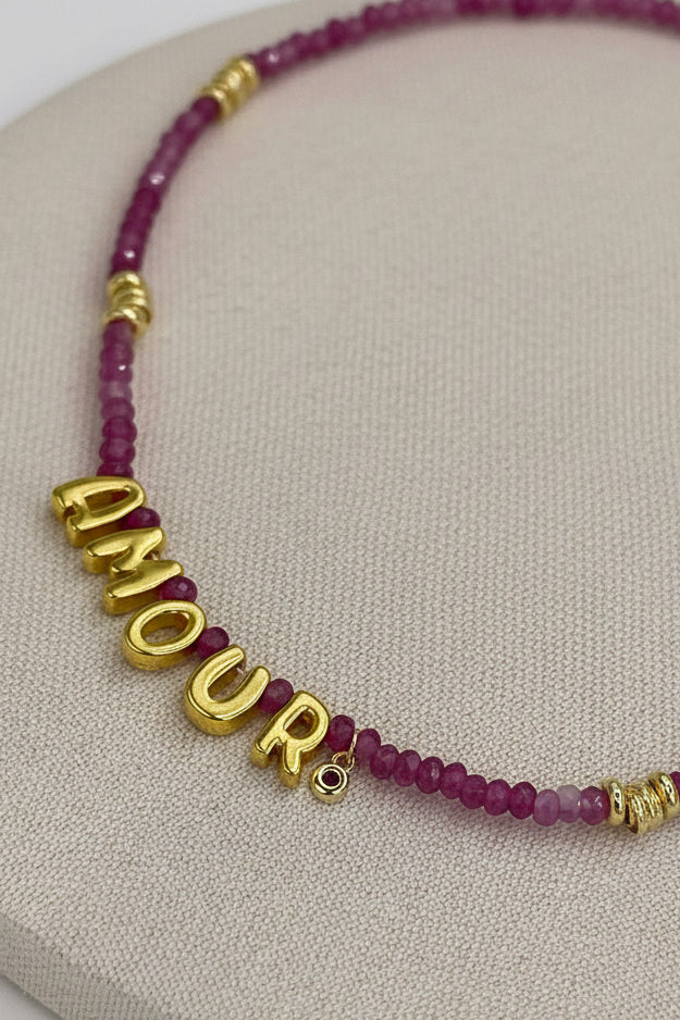 Amour jade necklace