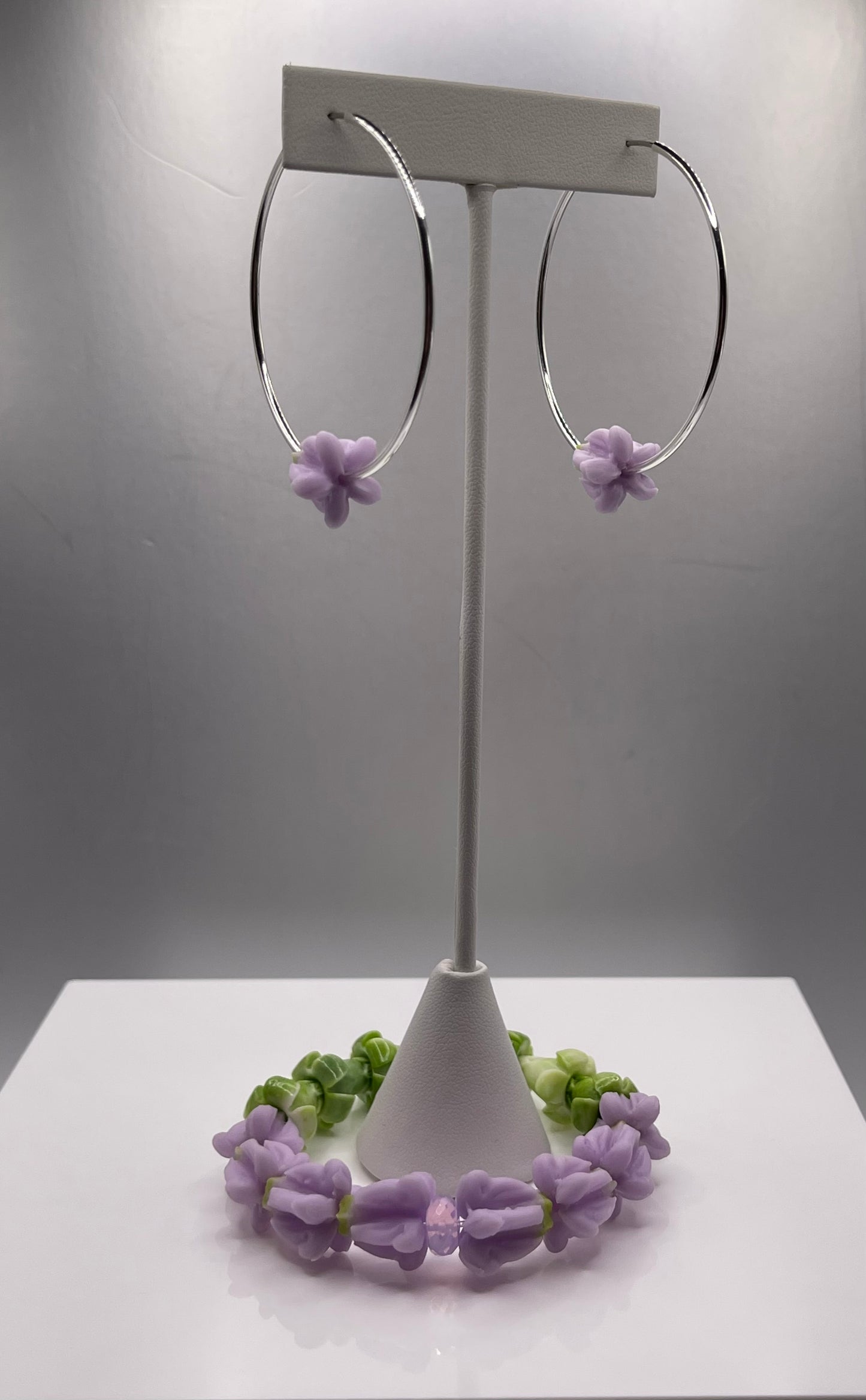Lavender Bellflower Earrings