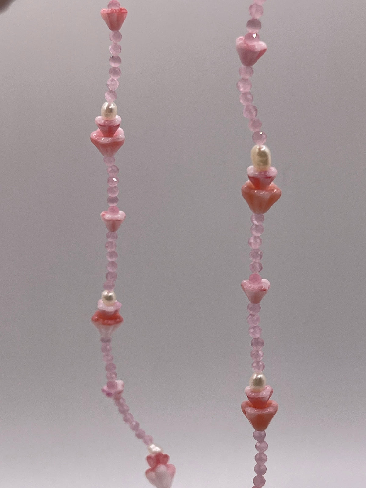Pink Blush forever lei necklace