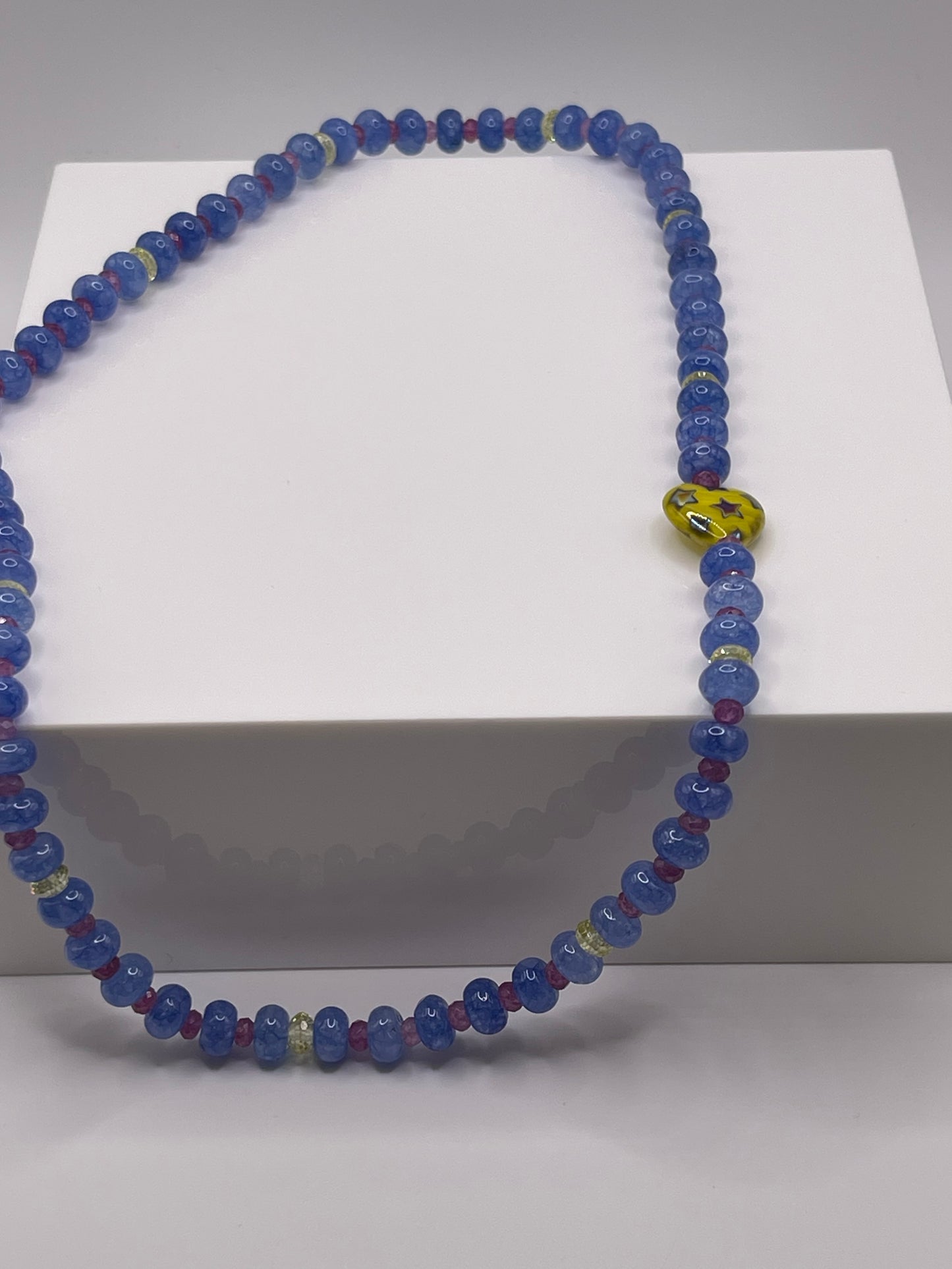 Elisabeth sapphire blue jade necklace