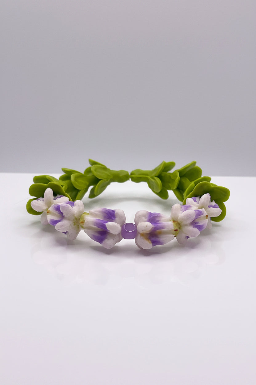 Crown Flower forever lei bracelet