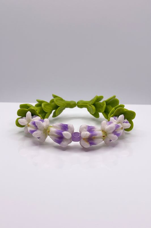 Crown Flower forever lei bracelet