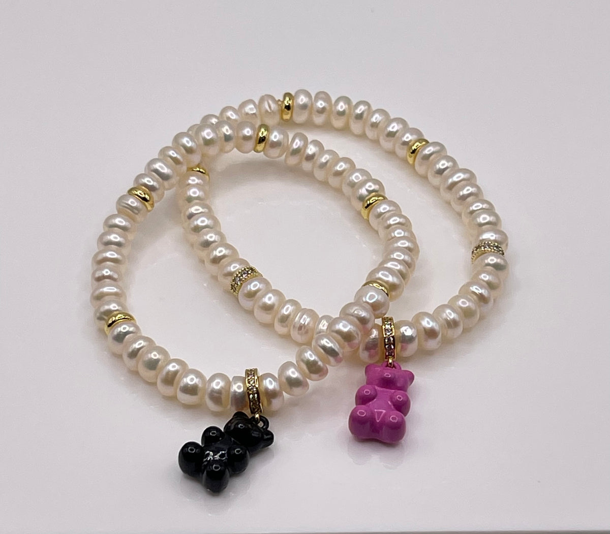 The Black Gummy Bear Pearl bracelet