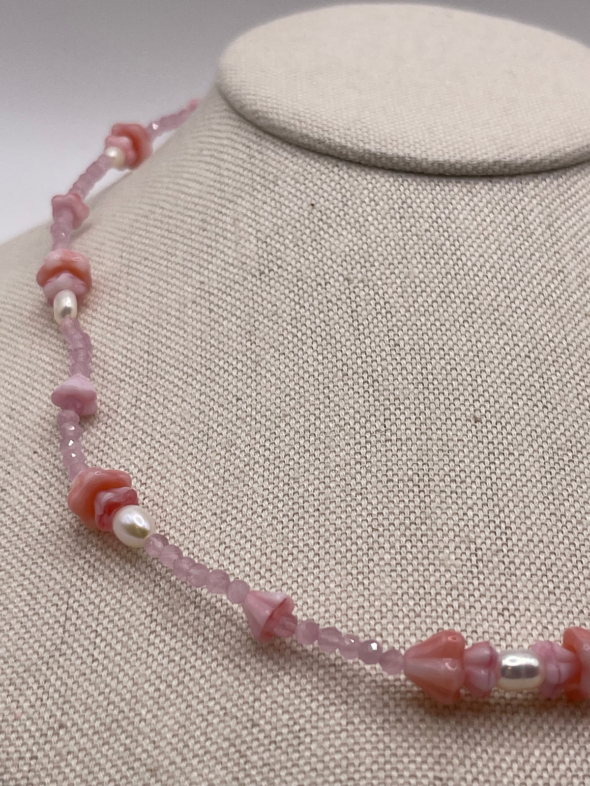 Pink Blush forever lei necklace