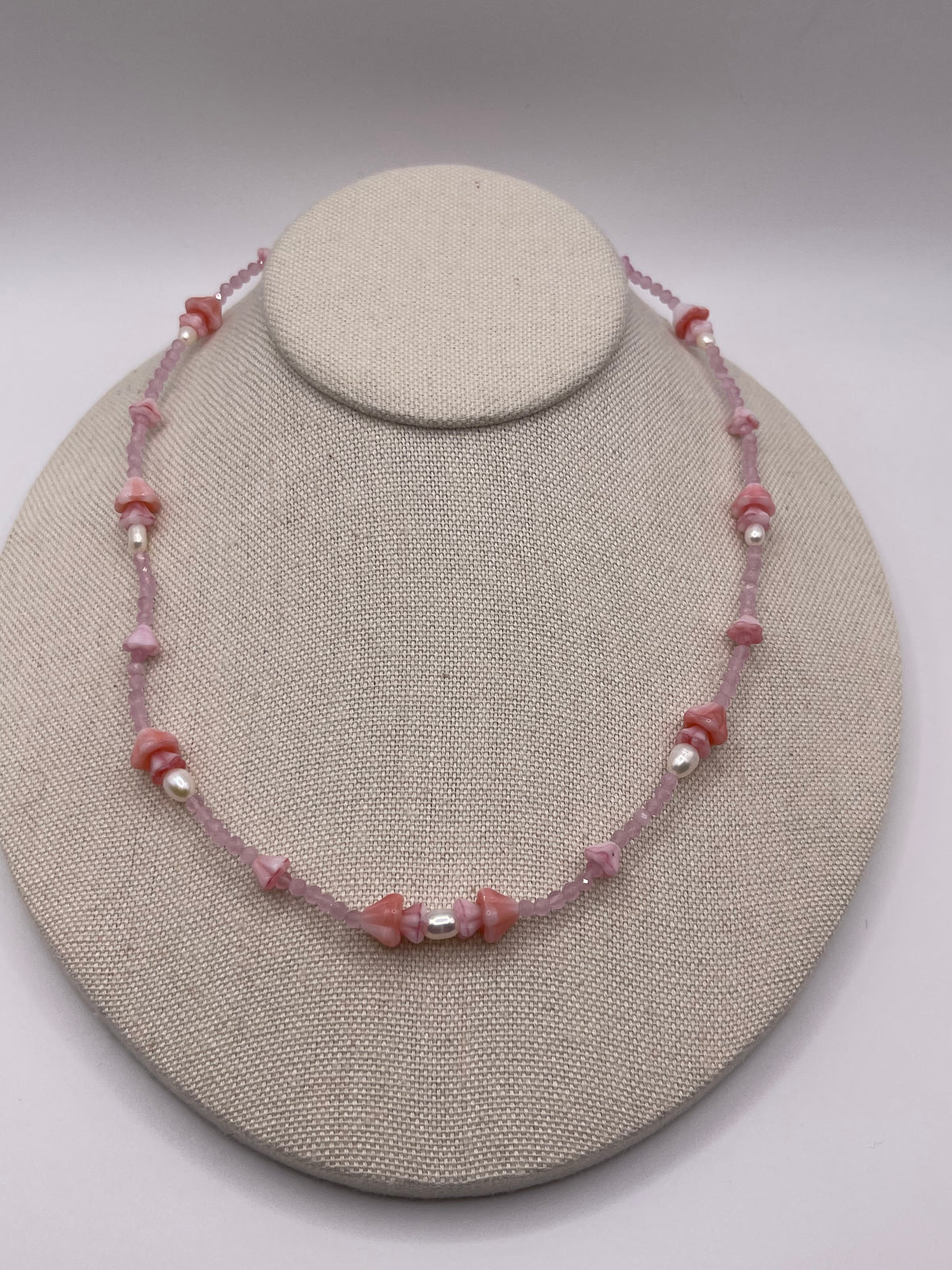 Pink Blush forever lei necklace