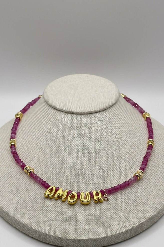 Amour jade necklace