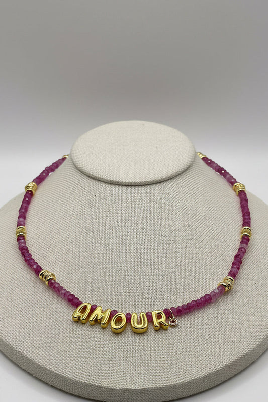 Amour jade necklace