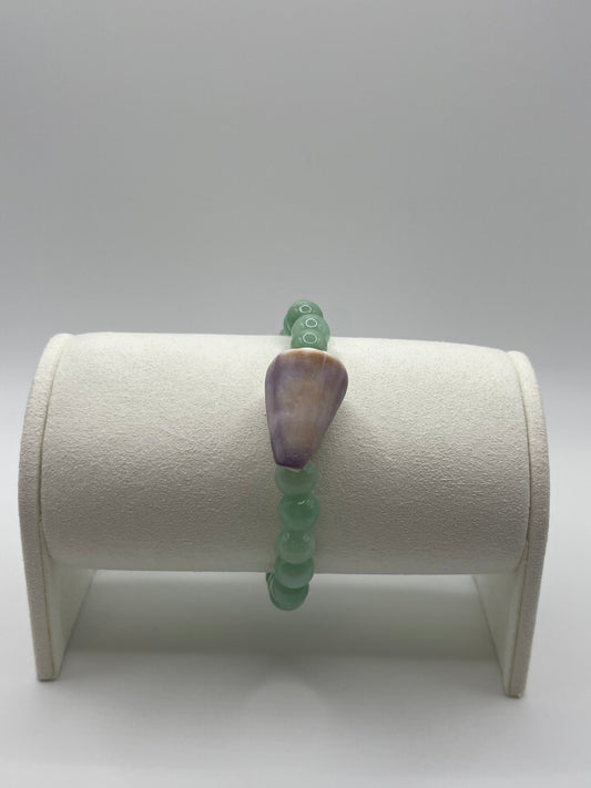 Tide Keeper 2 jade and shell bracelet