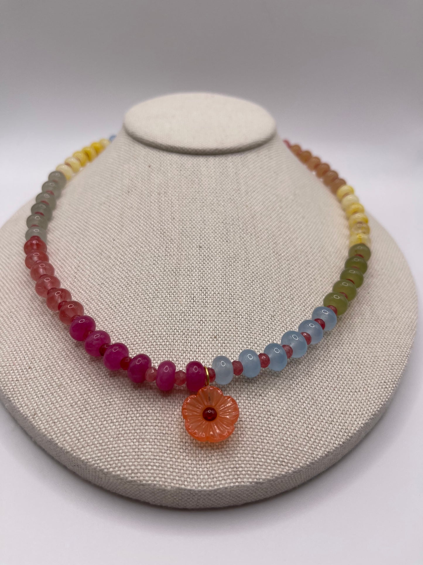 Rainbow Garden necklace