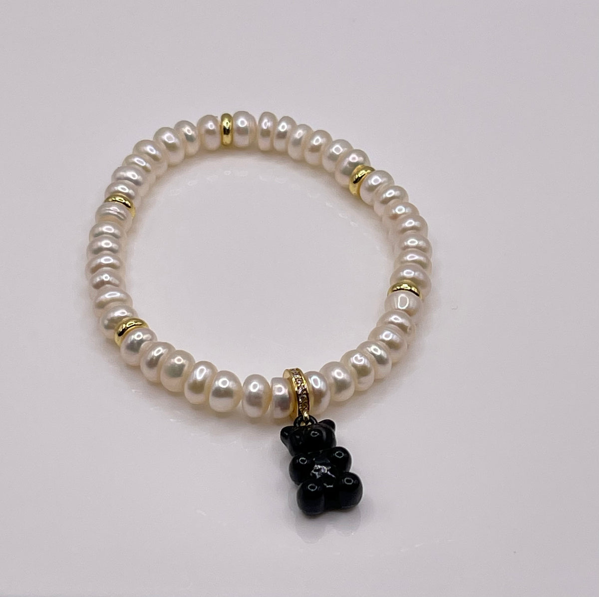 The Black Gummy Bear Pearl bracelet