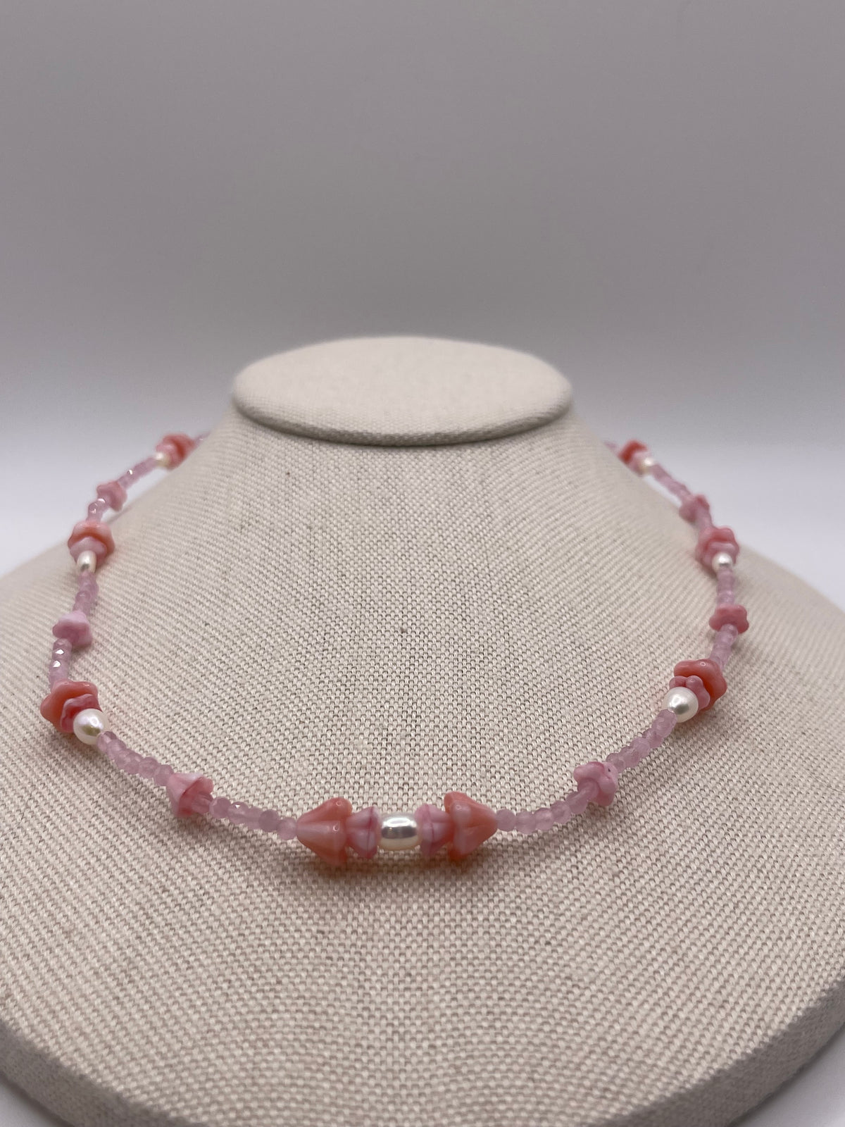 Pink Blush forever lei necklace
