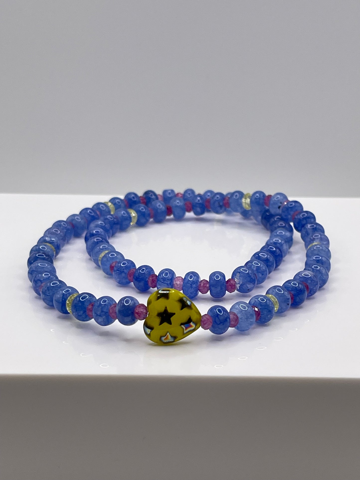 Elisabeth sapphire blue jade necklace