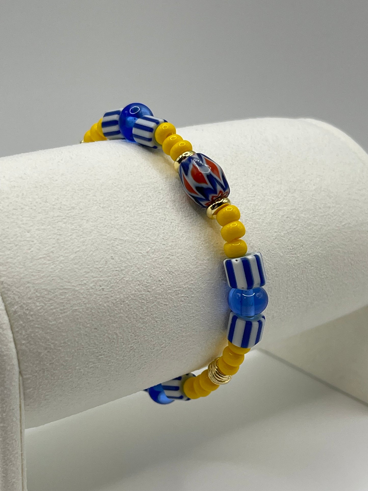 The Voyager glass beaded bracelet