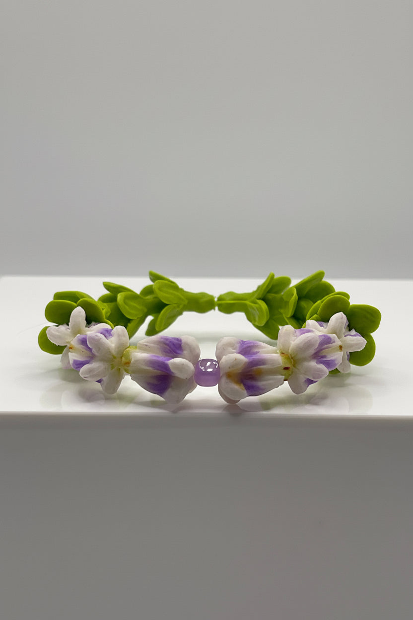 Crown Flower forever lei bracelet