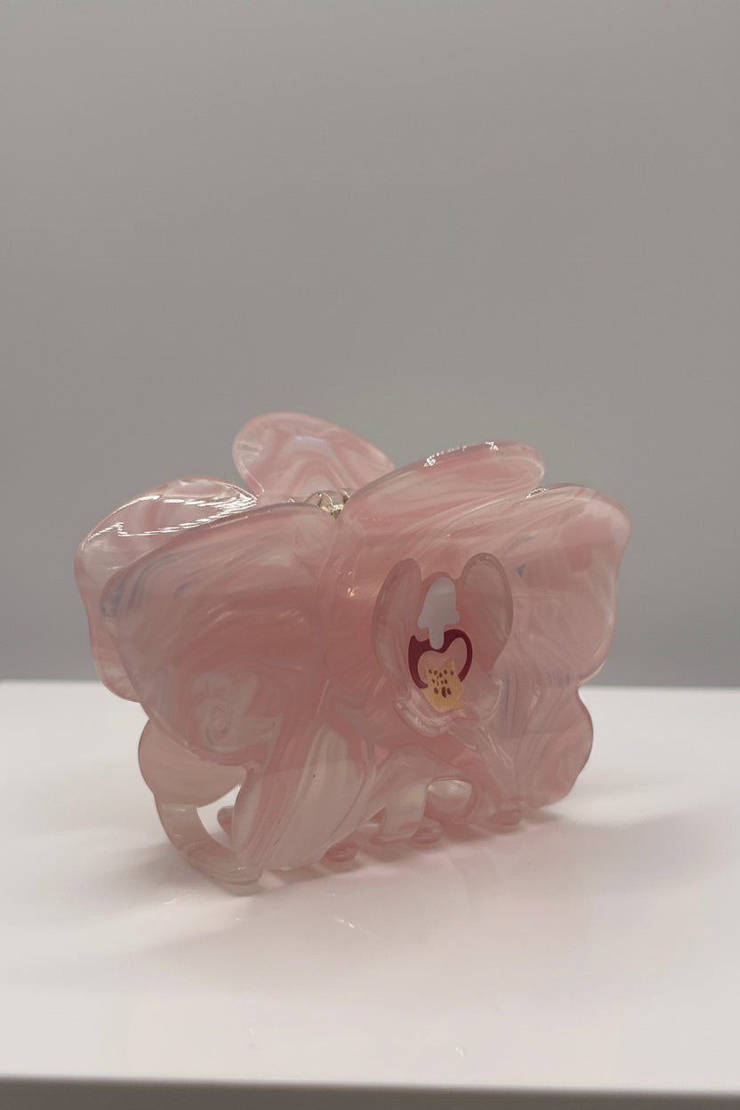 Pink Orchid hair clip